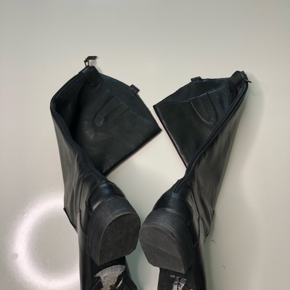 Sam Edelman Black Leather Penny Classic Equestrian Boots Sz 7 - Picture 8 of 8